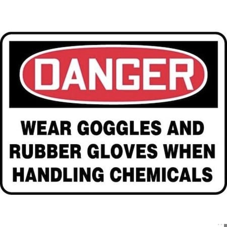 Accuform OSHA DANGER SAFETY SIGN HARD HAT MPPA027VA MPPA027VA